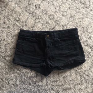 American Apparel Navy Corduroy Shorts
